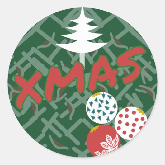Rond Xmas sticker (Devant)