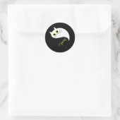 Rond YIN - YANG Funny Chat Sticker (Sac)