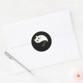Rond YIN - YANG Funny Chat Sticker (Enveloppe)