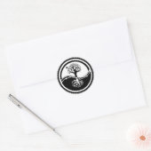 Rond Yin Yang ~ Sticker arbre (Enveloppe)