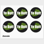 Rond Yo Butt - Sticker Skook (Feuille)