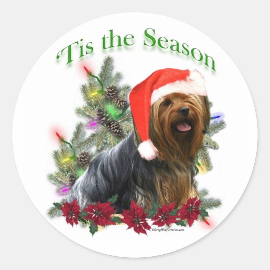 Rond Yorkie 'Tis Sason Sticker (Devant)