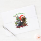 Rond Yorkie 'Tis Sason Sticker (Enveloppe)