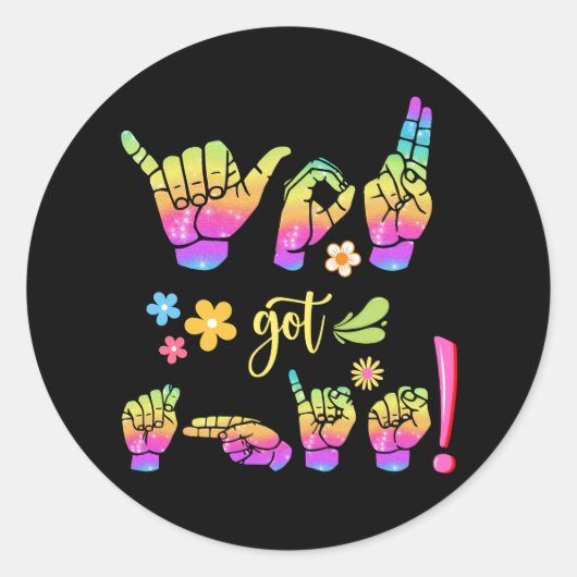 Rond "You Got This – Sign It. Own It." Sticker (Devant)