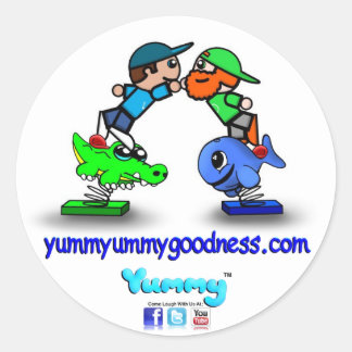 Rond Yummyummygoodness.com Sticker Yummy Hi Five