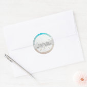Rond zand Dollar Return Address Labels (Envelop)