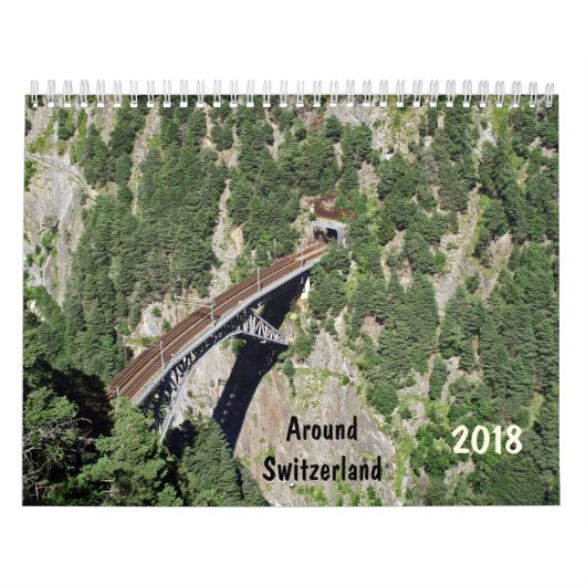 rond Zwitserland kalender 2018 (Hoes)