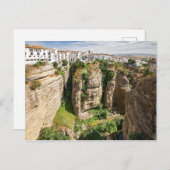 Ronda. Canyon. Stad. Mensen. Briefkaart (Voorkant / Achterkant)