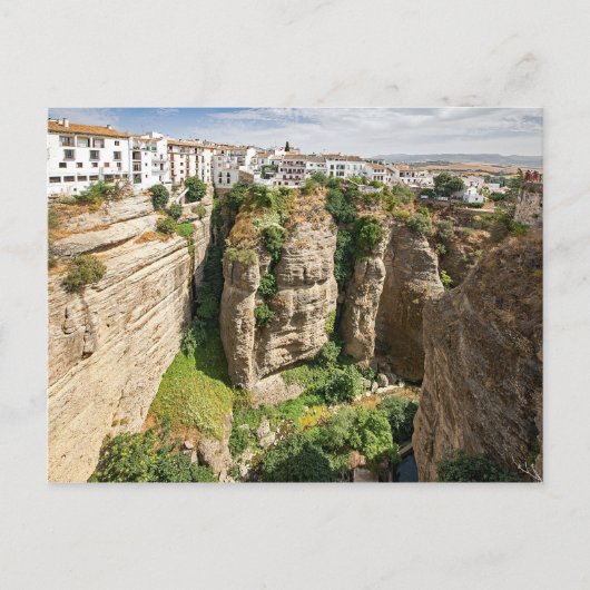Ronda. Canyon. Stad. Mensen. Briefkaart (Voorkant)