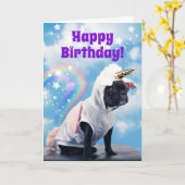 Rondbogen van de luis unicorn kaart (Gele Bloem)