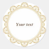 Rondcirkel lijst ronde sticker (Voorkant)