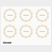 Rondcirkel lijst ronde sticker (Vel)