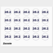 Ronde 26.2 Marathon Ronde Sticker (Vel)