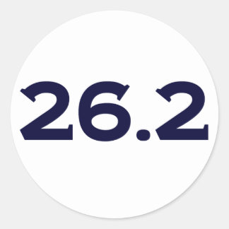 Ronde 26.2 Marathon Ronde Sticker