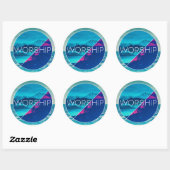 Ronde aanbidding Stickers (3 in.) (Vel)