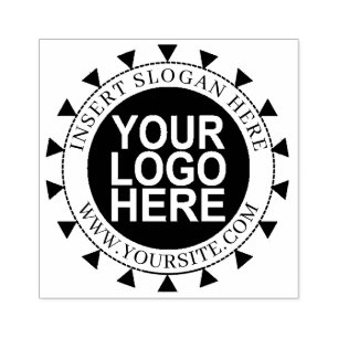 Ronde Aangepast uw bedrijf Logo Rubberstempel