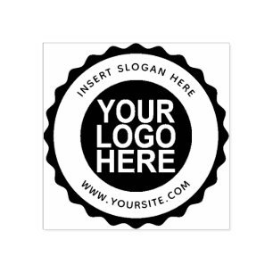 Ronde Aangepast uw bedrijf Logo Rubberstempel