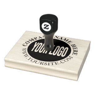 Ronde Aangepast uw bedrijf Logo Rubberstempel