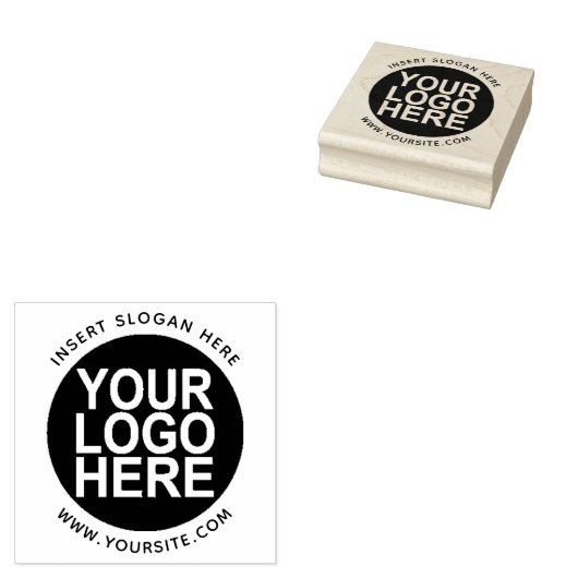 Ronde Aangepast uw bedrijf Logo Rubberstempel Rubberstempel (Gestempeld)