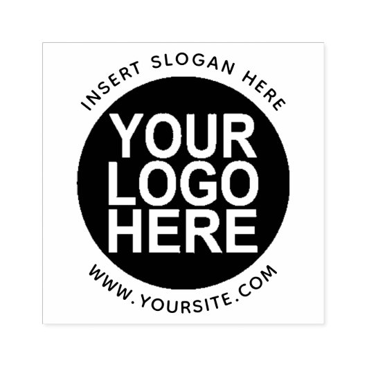 Ronde Aangepast uw bedrijf Logo Rubberstempel Rubberstempel (Afrduk)