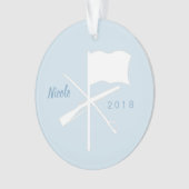 Ronde acrylkleurhuls ornament (voorkant)