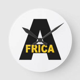 Ronde acrylklok wandklok Design AFRICA Klok