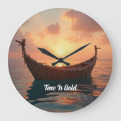 Ronde acrylwandklok grote klok (Voorkant)