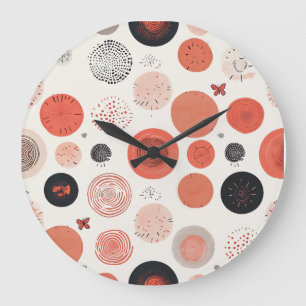 Ronde acrylwandklok grote klok