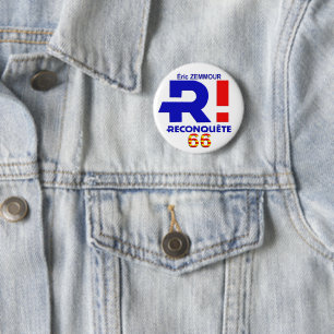 Ronde adge, Zemmour President 2022 Button 5,7 Cm