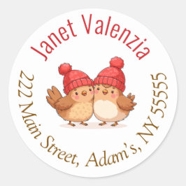 Ronde adresetiketten ronde sticker