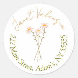 Ronde adresetiketten ronde sticker