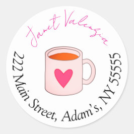 Ronde adresetiketten ronde sticker