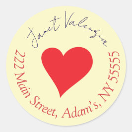 Ronde adresetiketten ronde sticker