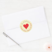 Ronde adresetiketten ronde sticker (Envelop)