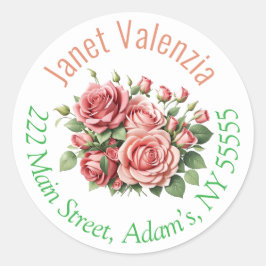 Ronde adresetiketten ronde sticker