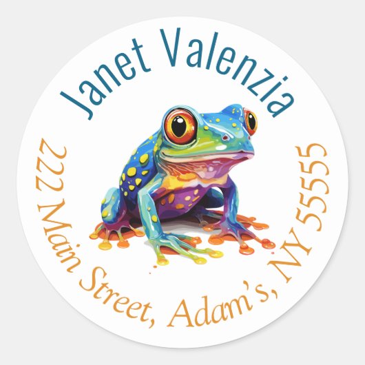 Ronde adresetiketten ronde sticker (Voorkant)