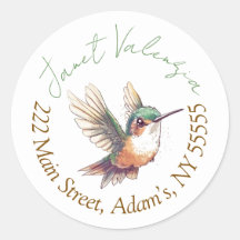 Ronde adresetiketten