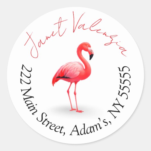 Ronde adresetiketten sticker (Voorkant)