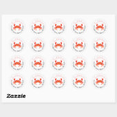 Ronde adreslabels sticker (Vel)