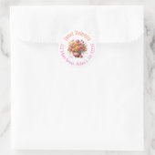 Ronde adreslabels sticker (Tas)