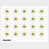 Ronde adreslabels sticker (Vel)