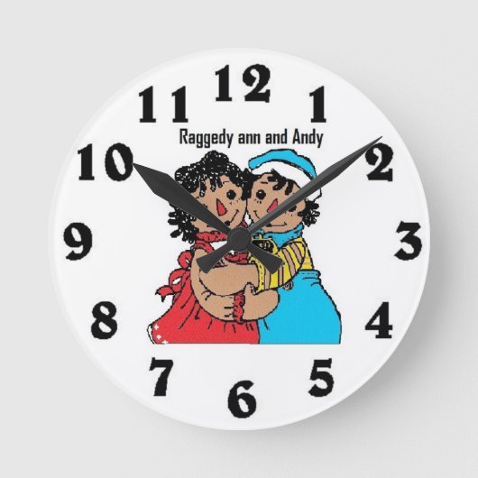 Ronde Afrique américaine et Andy Wall Horloge (Recto)