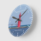 Ronde Algoma Pierhead Horloge lumineuse (Angle)