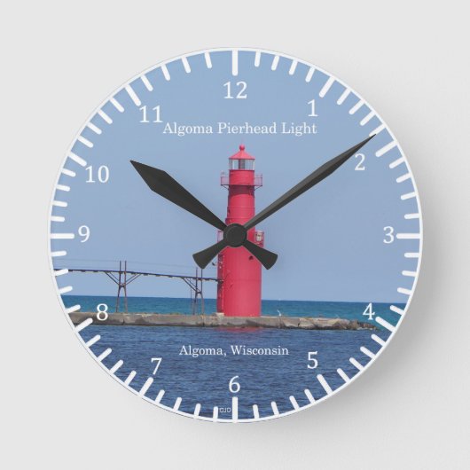 Ronde Algoma Pierhead Horloge lumineuse (Recto)