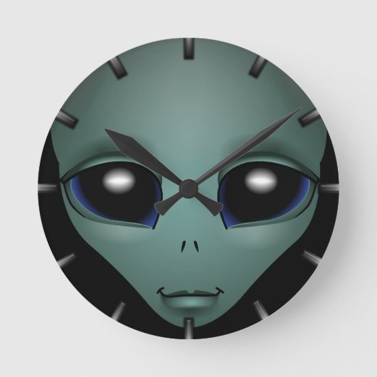 Ronde Alien Horloge ET Cadeau Alien Décor Alien Cadeaux (Recto)