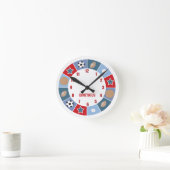 Ronde All Stars Sports thème Nursery Mur Horloge (Maison)