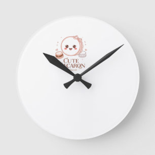 Ronde Amoureux de Macarons Mignon Horloge de Dessert M