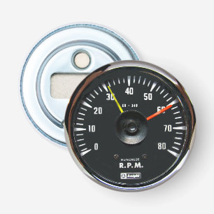  ronde analoge automatische tachometer button flesopener