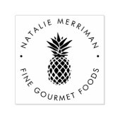 Ronde anananas Logo Zelfinktende Stempel (Design)