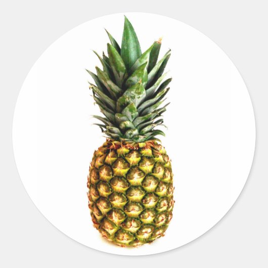 Ronde ananas stickers (Voorkant)